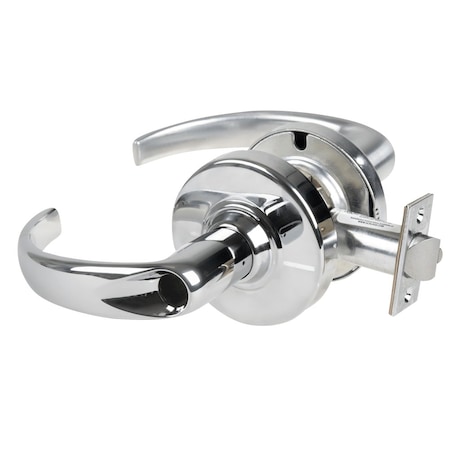 Grade 1 Entrance Lock, Sparta Lever, Less Cylinder, Bright Chrome Finish, Non-Handed